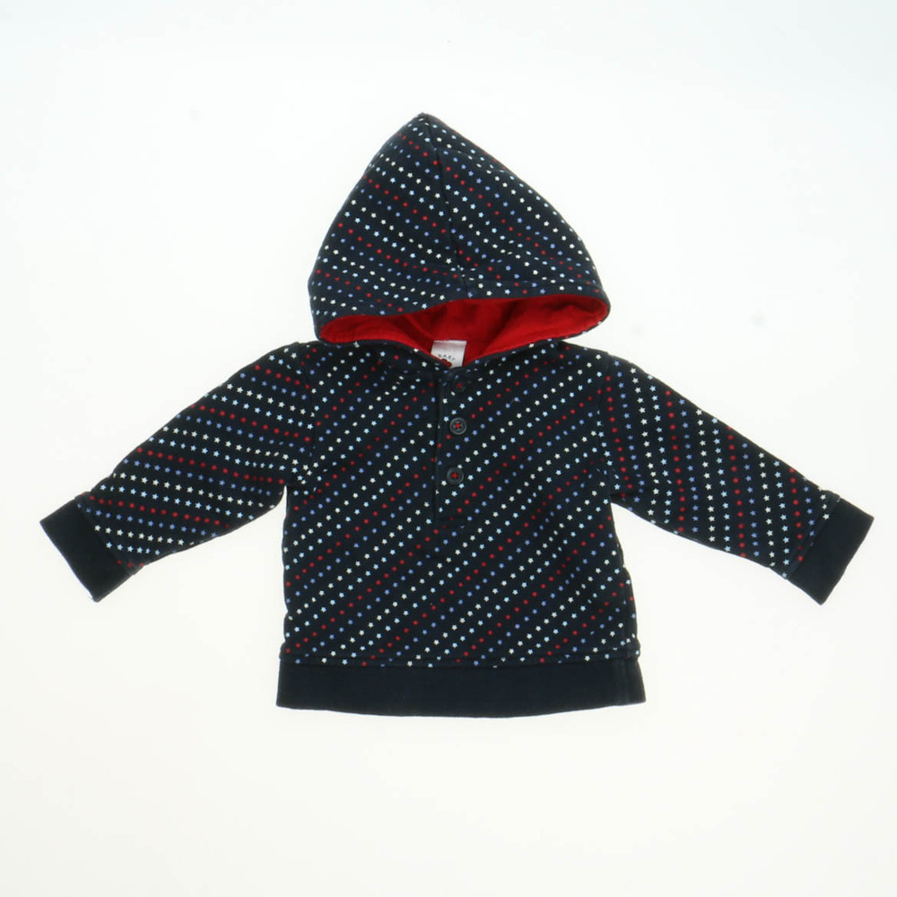 Baby Club Unisex Navy Stars Hoodie size: 3-6 Months